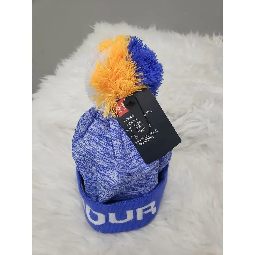 NEW Under Armour Beanie Hat Youth Small Kid Toddler‎ Boys blue winter